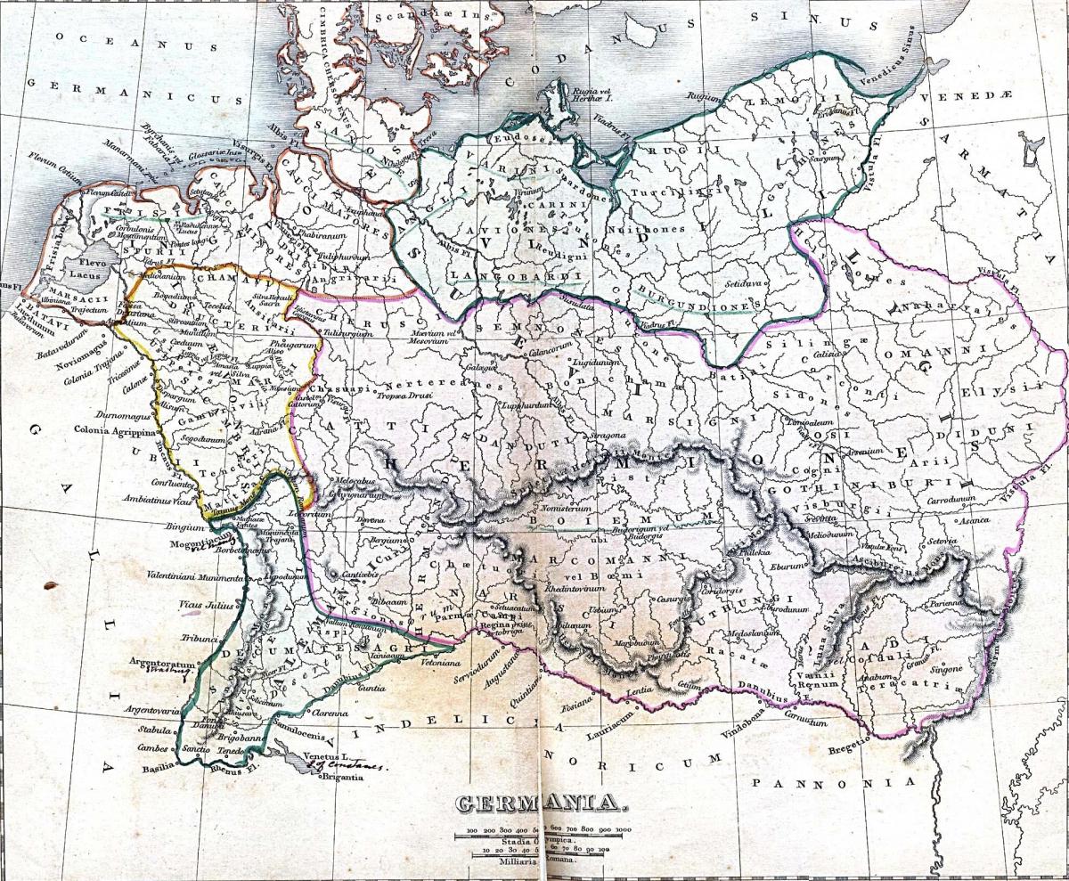 Historische kaart van Duitsland