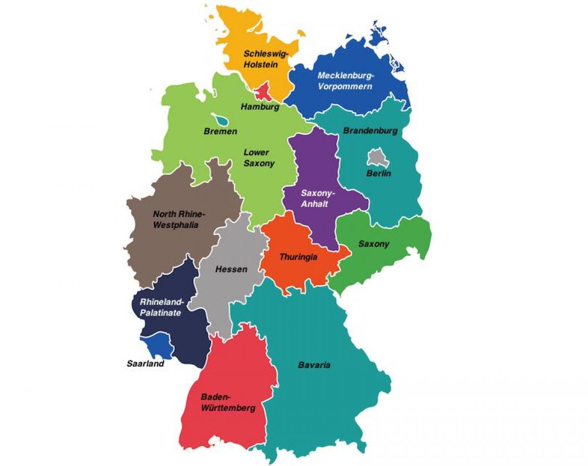 Duitsland gebiedenkaart