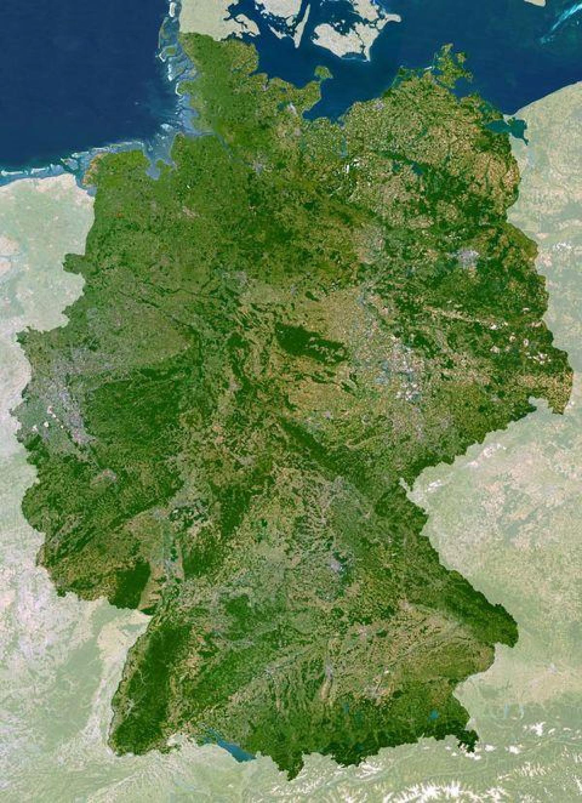 Duitsland luchtfoto kaart