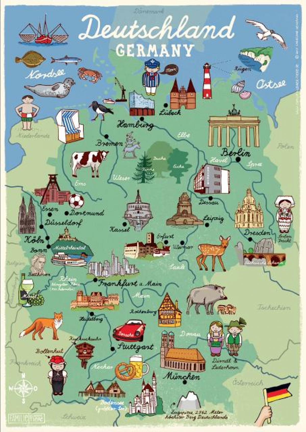 Reiskaart Duitsland